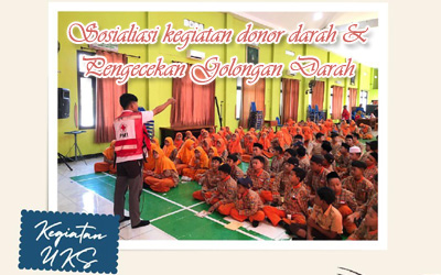 Sosialisasi Kegiatan Donor Darah dan Pengecekan Golongan Darah di SMP Negeri 2 Pandaan