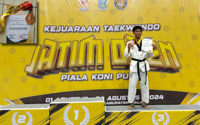 SMP Negeri 2 Pandaan Juarai Taekwondo Jatim Open Piala Koni 2024